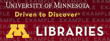 University of Minnesota Libraries logo example
